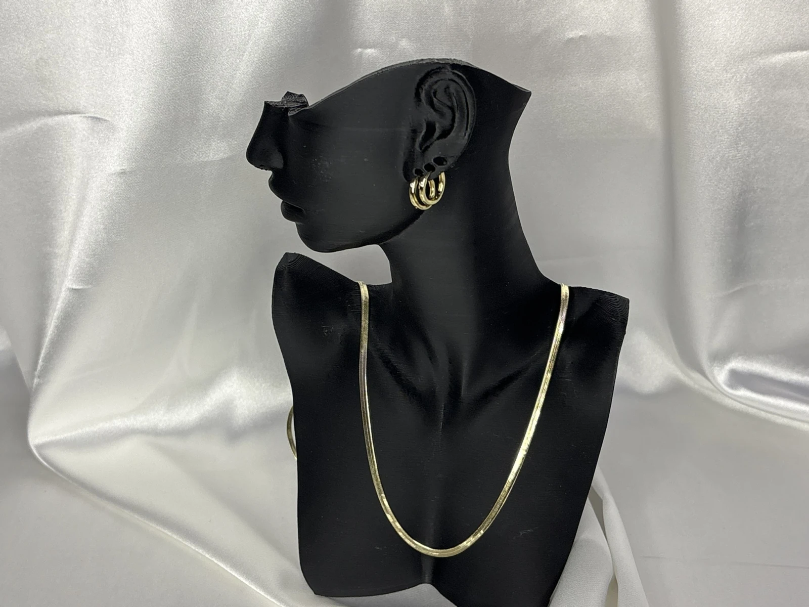14K İtalyan Ezme İnce 45 CM Kolye